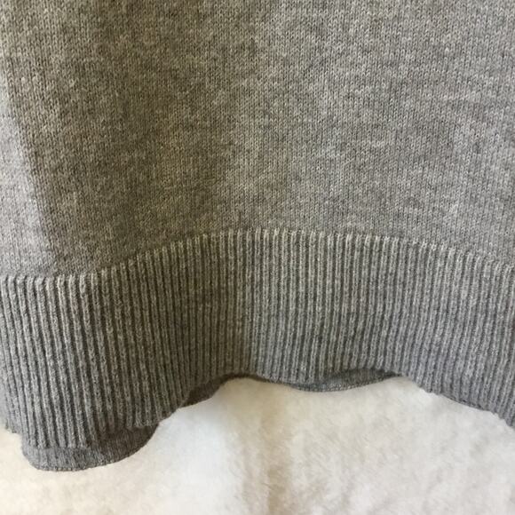 Abercrombie & Fitch Light Gray Cashmere-Blend Turtleneck Sweater - Picture 4 of 12